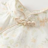 Dave&Bella Toddler Girls Summer Elegant Chinese-style Floral Print Top Pant Outfit Sets