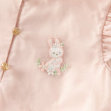 Dave&Bella Summer Kids Girls Pink Chinese-style Turtle Flutter Sleeve Top Mesh Skirt Suits