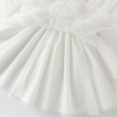 Dave&Bella Summer Kids Girls Pink Chinese-style Turtle Flutter Sleeve Top Mesh Skirt Suits