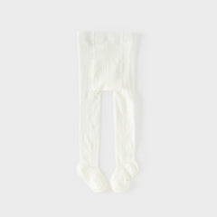 Dave&Bella Summer Kids Girls Elegant Beige Lightweight Stretchable Footed Tights Leggings