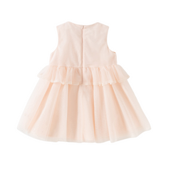 Dave&Bella Summer Toddler Girls Charming Pink Sleeveless Lightweight Mesh Princess Dress