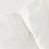 Dave&Bella Summer Toddler Girls Beige Adorable Flower Embroidery Mesh Princess Dress