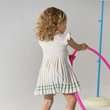 Dave&Bella Summer Toddler Girls Sweet Pink Preppy Polo Collar Sleeveless Dress