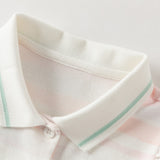 Dave&Bella Summer Toddler Girls Sweet Pink Preppy Polo Collar Sleeveless Dress