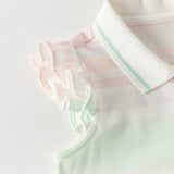 Dave&Bella Summer Toddler Girls Sweet Pink Preppy Polo Collar Sleeveless Dress