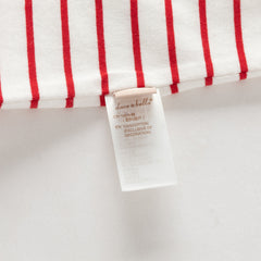 Dave&Bella Toddler Girls Summer Red/Blue Fashion Striped Breathable Cotton Polos