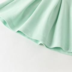 Dave&Bella Summer Kids Girls Sweet Pink Preppy Polo Collar Sleeveless Outfit Sets