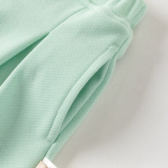 Dave&Bella Summer Kids Girls Sweet Pink Preppy Polo Collar Sleeveless Outfit Sets