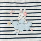 Dave&Bella Toddler Girls Summer Stylish Striped Sleeveless Soft Cotton T-shirts