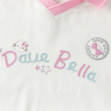 Dave&Bella Summer Toddler Girls Pink Breathable Cartoon Print Sports Outfit Sets