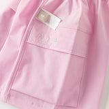Dave&Bella Summer Toddler Girls Pink Breathable Cartoon Print Sports Outfit Sets