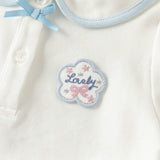 Dave&Bella Toddler Girls Summer White Doll Collar College Plaid Skirt Suits