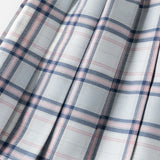 Dave&Bella Toddler Girls Summer White Doll Collar College Plaid Skirt Suits