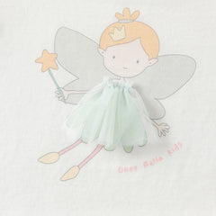 Dave&Bella Summer Toddler Girls Cute Purple/White Breathable Cotton Daily T-shirts