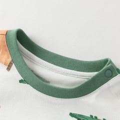 Dave&Bella Toddler Boys Summer Playful Crocodile Print Short Sleeve Top Long Pant Suits