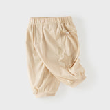 Dave&Bella Summer Toddler Boys Casual Blue/Khaki cotton Soft Loose Jogger Pants