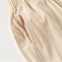 Dave&Bella Summer Toddler Boys Casual Blue/Khaki cotton Soft Loose Jogger Pants