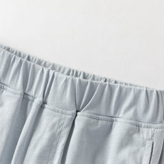 Dave&Bella Summer Toddler Boys Casual Blue/Khaki cotton Soft Loose Jogger Pants