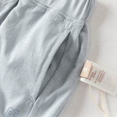 Dave&Bella Summer Toddler Boys Casual Blue/Khaki cotton Soft Loose Jogger Pants