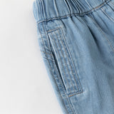 Dave&Bella Summer Toddler Boys Daily Jean Blue Soft Cotton Jean Shorts