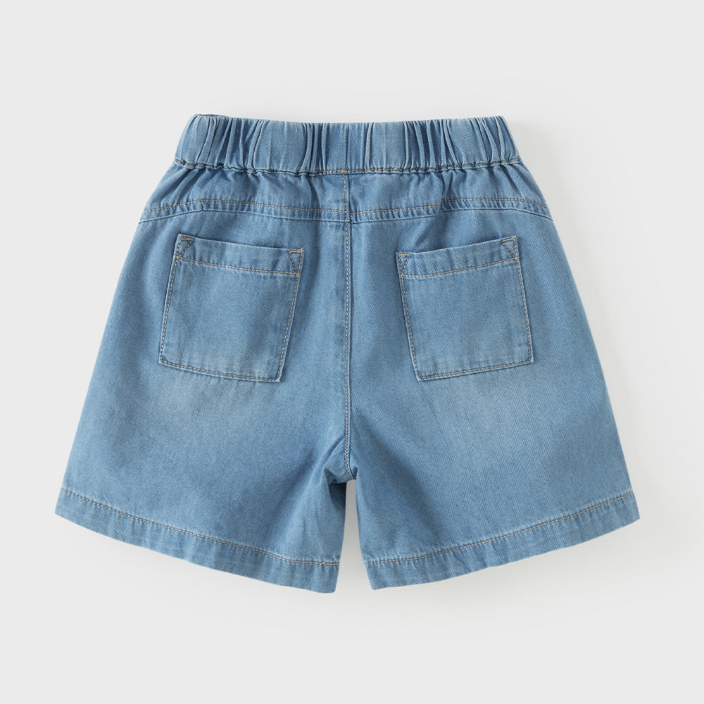 Dave&Bella Summer Toddler Boys Daily Jean Blue Soft Cotton Jean Shorts