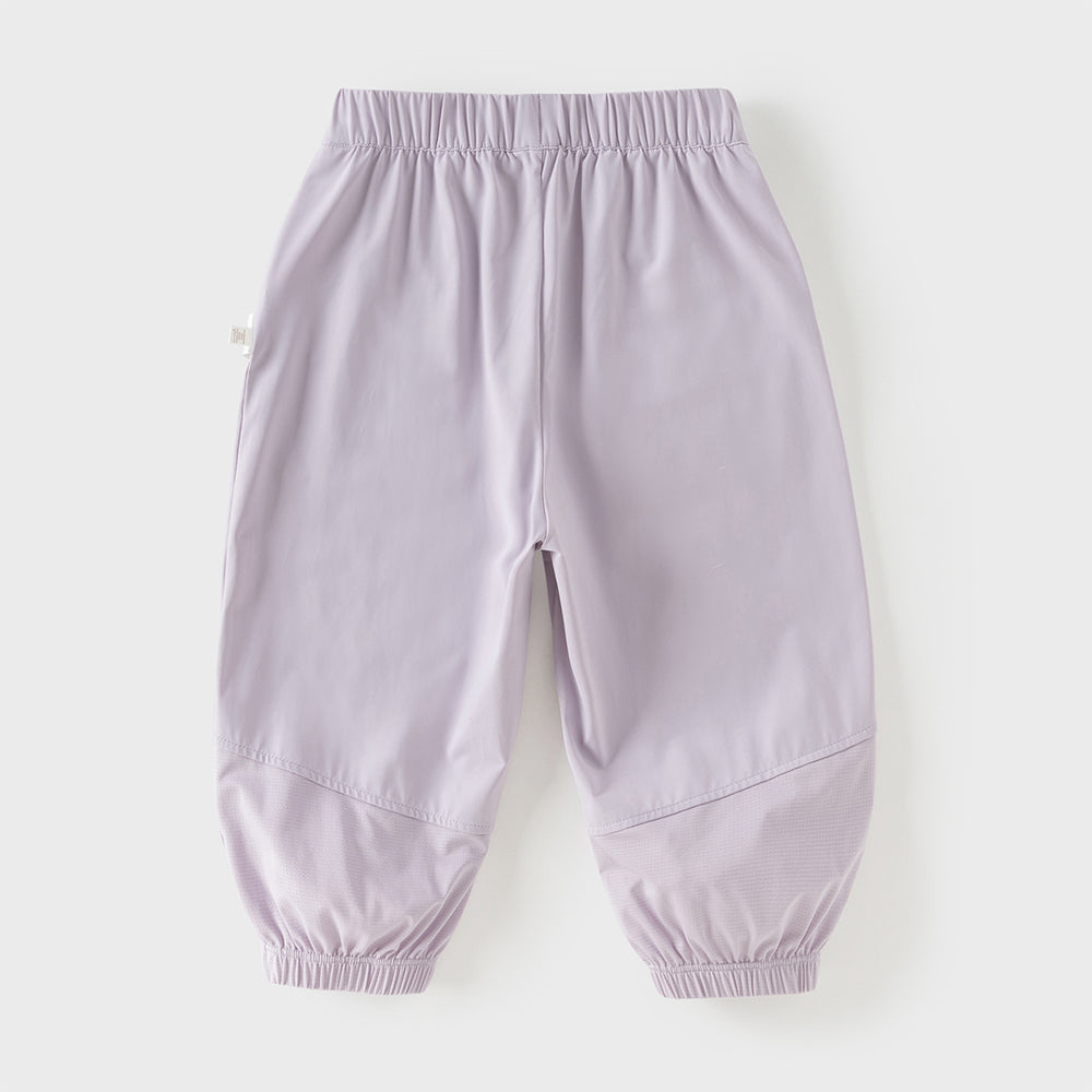 Dave&Bella Toddler Girls/Boys Summer Casual Purple/Blue Loose Lightweight Jogger Pants