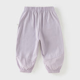Dave&Bella Toddler Girls/Boys Summer Casual Purple/Blue Loose Lightweight Jogger Pants