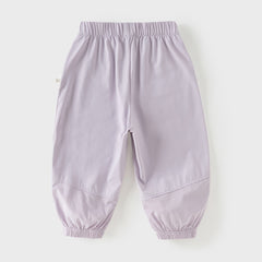 Dave&Bella Toddler Girls/Boys Summer Casual Purple/Blue Loose Lightweight Jogger Pants