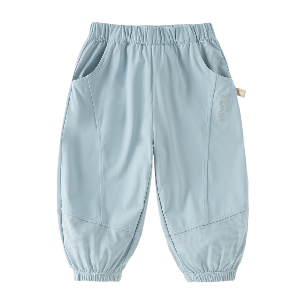 Dave&Bella Toddler Girls/Boys Summer Casual Purple/Blue Loose Lightweight Jogger Pants