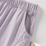 Dave&Bella Toddler Girls/Boys Summer Casual Purple/Blue Loose Lightweight Jogger Pants