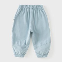 Dave&Bella Toddler Girls/Boys Summer Casual Purple/Blue Loose Lightweight Jogger Pants