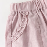 Dave&Bella Summer Toddler Girls/Boys Yellow/Grey/Pink Straight-leg Comfortable Pants