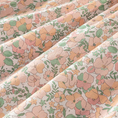 Dave&Bella Summer Toddler Girls Floral Print Cotton T-shirt Slip Dress Two-piece Dress