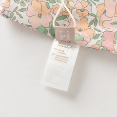 Dave&Bella Summer Toddler Girls Floral Print Cotton T-shirt Slip Dress Two-piece Dress