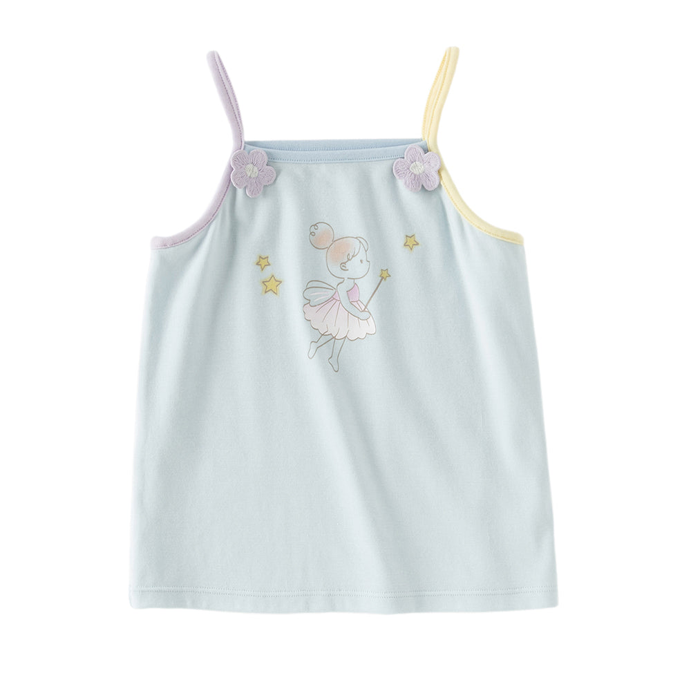 Dave&Bella Summer Toddler Girls Lightweight Stretchable Sleeveless Versatile Tank Tops