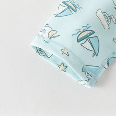 Dave&Bella Summer Toddler Girls/Boys Cute Print Pink/Blue Outdoor One-piece Swimwear