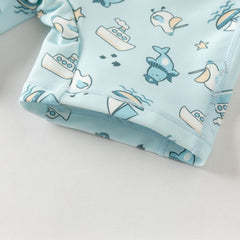 Dave&Bella Summer Toddler Girls/Boys Cute Print Pink/Blue Outdoor One-piece Swimwear