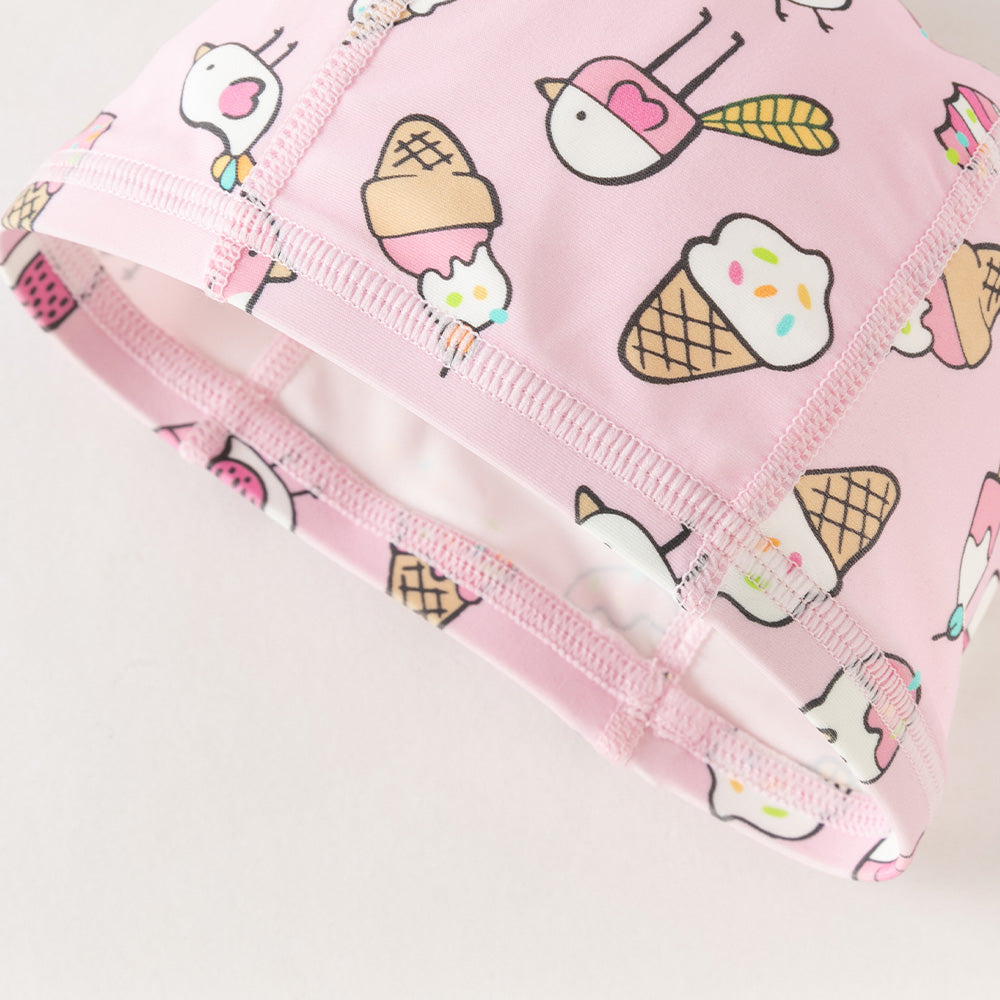 Dave&Bella Summer Toddler Girls/Boys Cute Playful Print Breathable Swim Caps