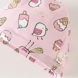 Dave&Bella Summer Toddler Girls/Boys Cute Playful Print Breathable Swim Caps