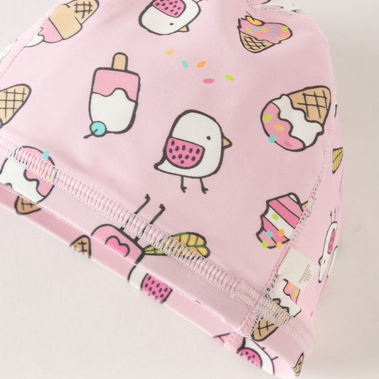 Dave&Bella Summer Toddler Girls/Boys Cute Playful Print Breathable Swim Caps