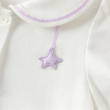 Dave&Bella Summer Toddler Girls White Soft Stylish Stretchable A-line Preppy Polo Dress