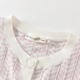 Dave&Bella Toddler Girls Summer Purple Pink Soft Cotton Cute Rabbit Cardigans