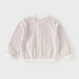 Dave&Bella Toddler Girls Summer Purple Pink Soft Cotton Cute Rabbit Cardigans
