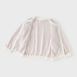 Dave&Bella Toddler Girls Summer Purple Pink Soft Cotton Cute Rabbit Cardigans