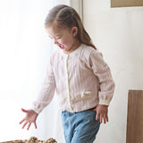 Dave&Bella Toddler Girls Summer Purple Pink Soft Cotton Cute Rabbit Cardigans