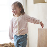 Dave&Bella Toddler Girls Summer Purple Pink Soft Cotton Cute Rabbit Cardigans