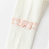 Dave&Bella Summer Kids Girls Gentle Beige Adjustable-waistband Stretchable Footed Tights