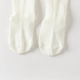 Dave&Bella Summer Kids Girls Gentle Beige Adjustable-waistband Stretchable Footed Tights