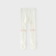 Dave&Bella Summer Kids Girls Gentle Beige Adjustable-waistband Stretchable Footed Tights