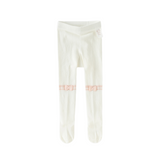 Dave&Bella Summer Kids Girls Gentle Beige Adjustable-waistband Stretchable Footed Tights